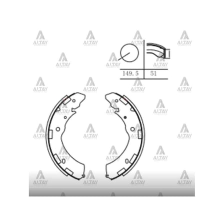 Esse Otomotiv L-200 06- L-200 15- D-Max 12- Legacy 09- Outk 09- Pabuç Arka Fren Balata MHR-00190