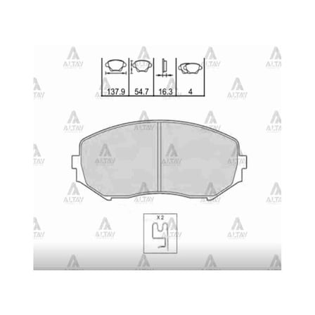 Esse Otomotiv Grand Vitara 05-13 Ön Fren Balata - MHR-00194 - 55200-65J01