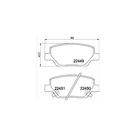 Esse Otomotiv Egea 15- Arka Fren Balata - MHR-00433 - 77367717