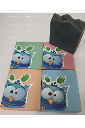Confused Owl  Organik El Yapımı Kömür  ( Aktif Carbon) Sabunu 1 Adet
