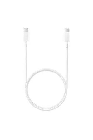 Samsung EP-DA705B şarj data kablo Samsung Type-c to Type-C EP-DA705BBEGWW uyumlu 60W Destekli Şarj Kablosu  Beyaz