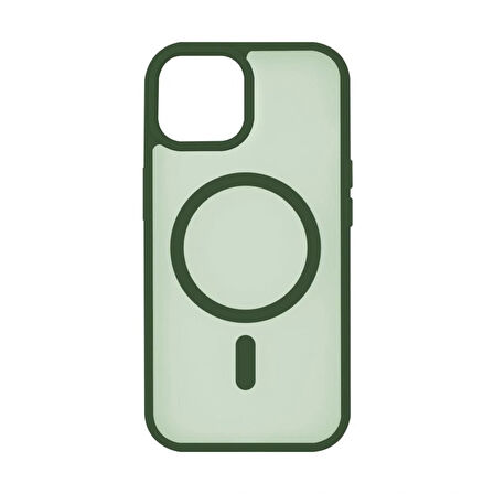 iPhone 15 "Cam Hediyeli" Tam Korumalı Yanları Renkli Silikon Kılıf Magsafe Şarj Destekli