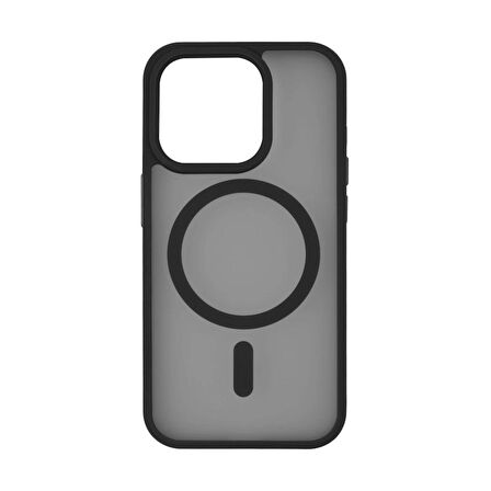 iPhone 15 Pro "Cam Hediyeli" Tam Korumalı Yanları Renkli Silikon Kılıf Magsafe Şarj Destekli