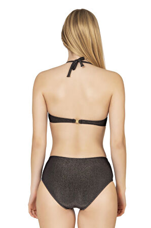Endeep Kadın Balenli Destekli Yüksek Bel Bikini Takımı