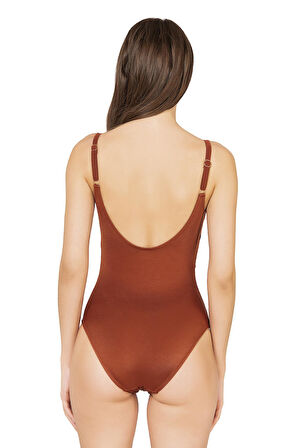 Endeep Kadın Aksesuarlı Kiremit Mayo