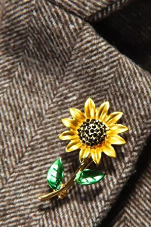 Ayçiçeği Broş Ve Kolye Ucu