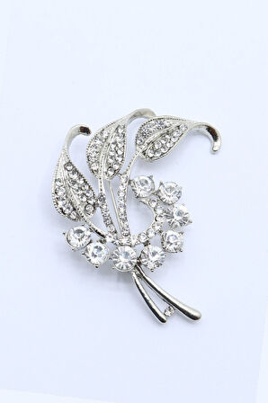 Taşlı Yaprak Broş