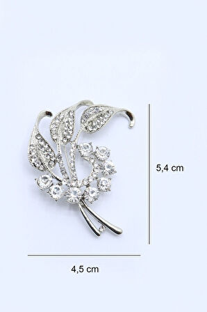 Taşlı Yaprak Broş
