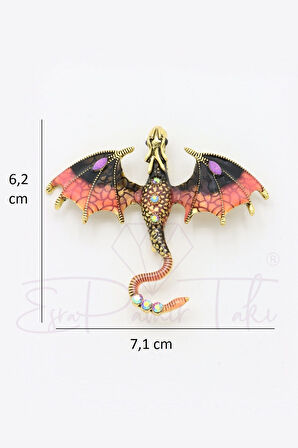 Ejderha Broş Ve Kolye Ucu