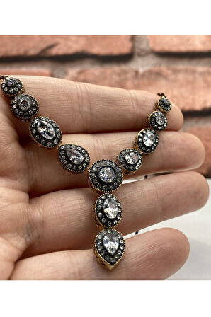 Elmas Montür Gerdanlık Kolye