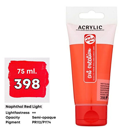 Talens Art Creation Akrilik Boya 75 ml Naphthol Red Light 398