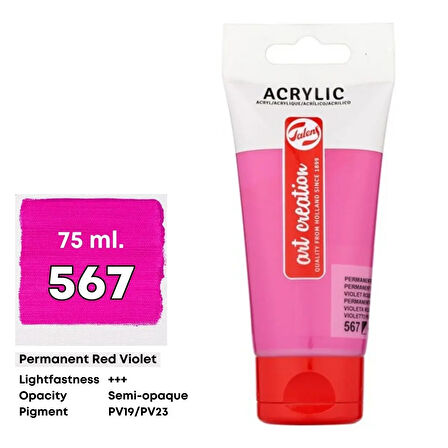 Talens Art Creation Akrilik Boya 75 ml Permanent Red Violet 567