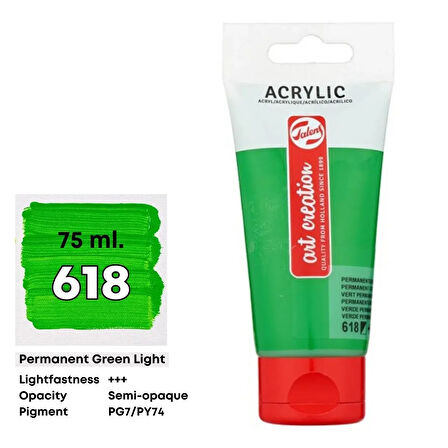 Talens Art Creation Akrilik Boya 75 ml Permanent Green Light 618