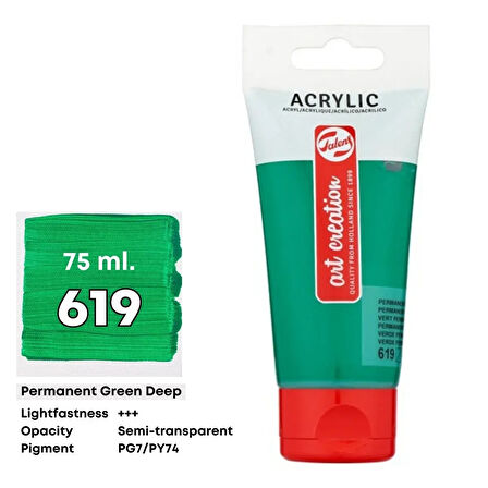 Talens Art Creation Akrilik Boya 75 ml Permanent Green Deep 619