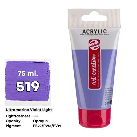 Talens Art Creation Akrilik Boya 75 ml Ultramarine Violet Light 519