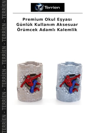 Premium Okul Eşyası Günlük Kullanım Aksesuar Örümcek Adamlı Kalemlik