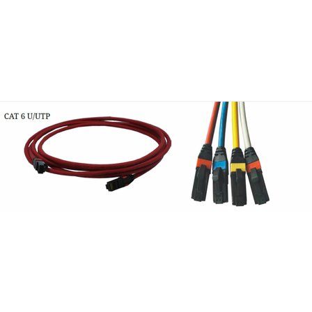 ERAT UTP CAT6 1m 4x2x24# LS0H Patch Cord MAVİ