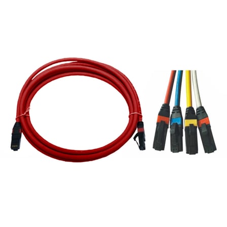 ERAT UTP CAT6 1m 4x2x24# LS0H Patch Cord KIRMIZI