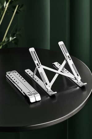 Özel Seri Laptop Standı JX18 Gümüş Bilgisayar Taşınabilir Aksesuar