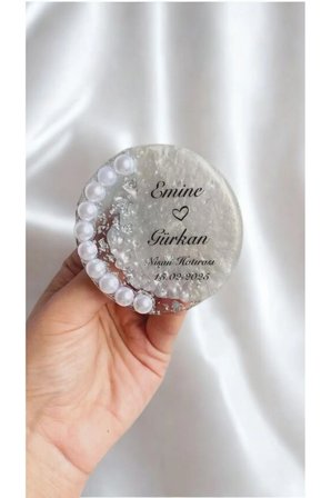 Kişiye Özel Epoksi Magnet Düğün, Nişan, Baby Shower Hatıralığı