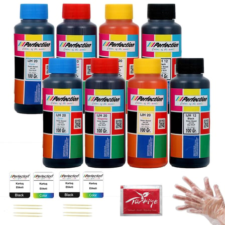 PERFECTİON Epson Uyumlu Ecotank L3310 L3350 Muadil Mürekkep Dolum Seti 8 X 100 gr.