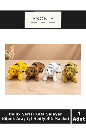 Delux Serisi Kafa Salayan Köpek Araç İçi Hediyelik Maskot