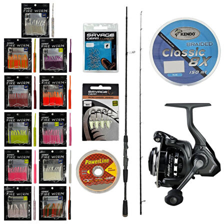 YekOutdoor FireWorm LRF Seti Okuma Epixor LRF Ultra Light Game Spin 213cm 1-8gr 2 Parça Olta Kamışı&Okuma Acuador ACU-1000A 3+1BB Olta Makinesi