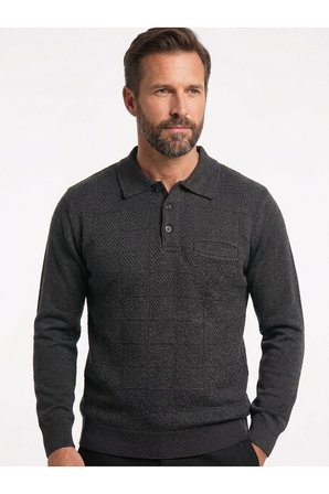 ERKEK POLO YAKA TRİKO KAZAK BEL LASTİKLİ ÇELİK ÖRGÜ KLASİK KALIP