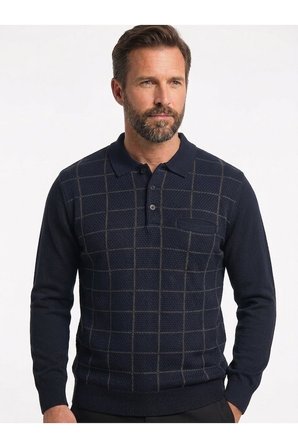 Erkek Polo Yaka Tri̇Ko Kazak Bel Lasti̇Kli̇ Çeli̇K Örgü Klasi̇K Kalip