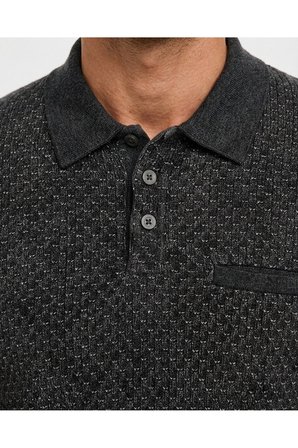 ERKEK POLO YAKA TRİKO KAZAK BEL LASTİKLİ ÇELİK ÖRGÜ KLASİK KALIP