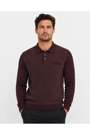 ERKEK POLO YAKA TRİKO KAZAK BEL LASTİKLİ ÇELİK ÖRGÜ KLASİK KALIP