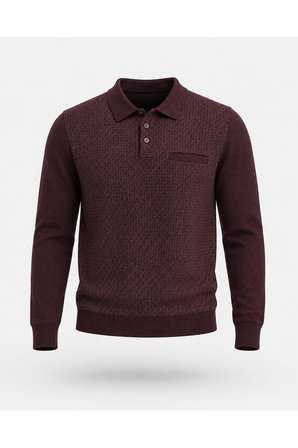 ERKEK POLO YAKA TRİKO KAZAK BEL LASTİKLİ ÇELİK ÖRGÜ KLASİK KALIP