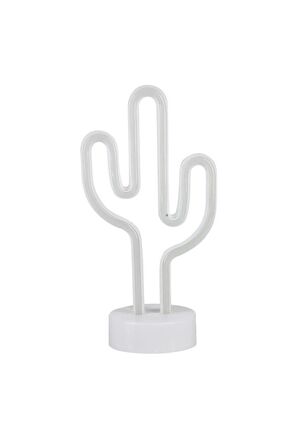 Kaktüs Dekoratif Neon Led Masa Ve Duvar Lambası Gece Lambası