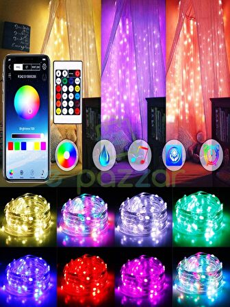 App Uygulamalı & Kumandalı Dreamcolor Multifonksiyon Dimmer Uyumlu Ip67 Waterproof 10 Mt Led Işık 