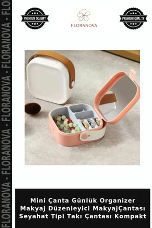 Mini Çanta Günlük Organizer Makyaj Düzenleyici MakyajÇantası Seyahat Tipi Takı Çantası Kompakt