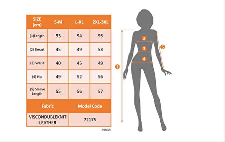 EQURİ Kadın Uzun Kollu Bisiklet Yaka üst Viskon Etek Ucu Deri Kısa Elbise
