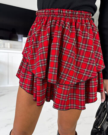 EQURİ Kadın Dijital Baskılı Dalgıç Kumaş Fıyonk Aksesuarlı Takım