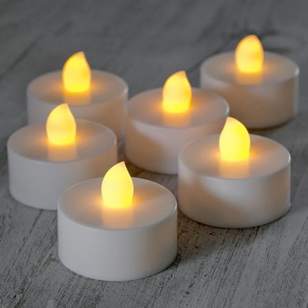 Delux Serisi Pilli Tealight Mum Yenilikçi Ürün Ofis Objesi Gece Lambası