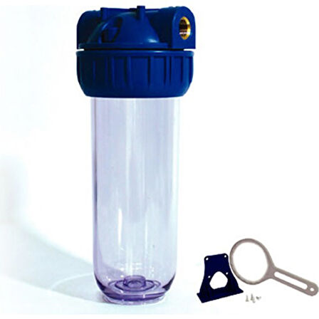 Sulook 10'' Tesisat Tipi Su Arıtma Filtre Kabı 3/4'' (Üç Çeyrek)