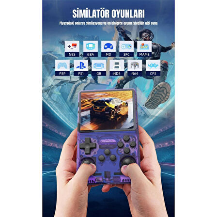 Ozmik R40S Pro Taşınabilir Retro Oyun Konsolu  30.000 Oyun  ArkOs 2.0-256GB Minecraft,Half life,GTA