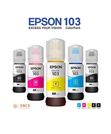Epson 103 C13T00S34A Multipack +1 Siyah Mürekkep Seti