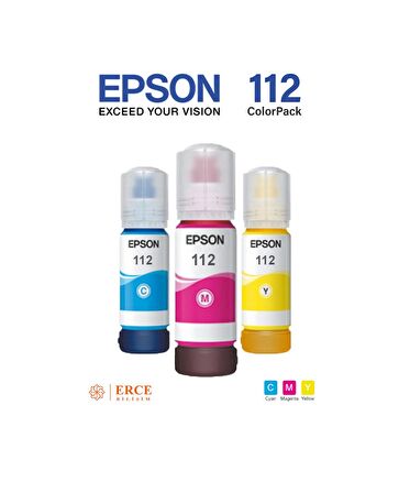 Epson 112 C13T06C34A C-M-Y Kartuş Dolum Seti