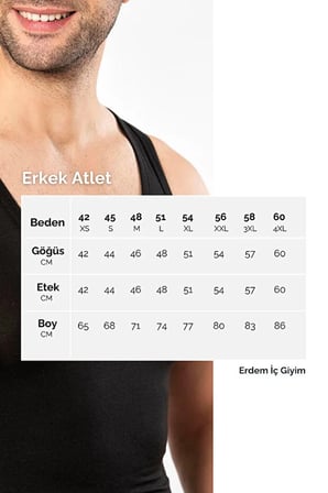 Erdem Erkek Siyah Likralı Sporcu Atlet- 1121