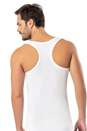 Erdem Erkek Beyaz Likralı Sporcu Atlet- 1121