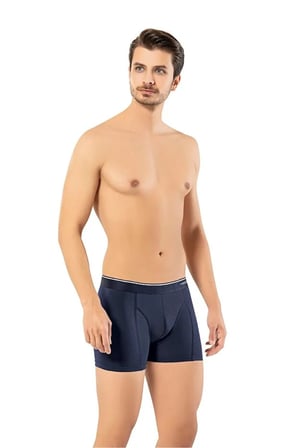 Erdem Erkek Lacivert Pamuk Klasik Boxer Kutulu- 1445