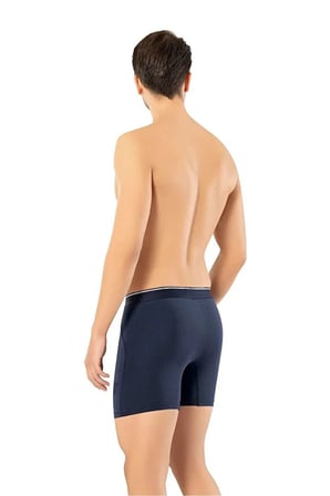Erdem Erkek Lacivert Likralı Uzun Paça Boxer Kutulu- 1470
