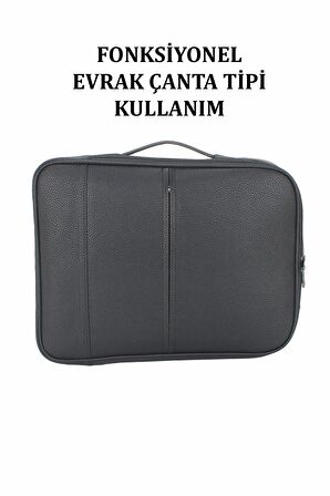 Fonsiyonel Hem Laptop Hem Sırt Çantası Case Club 15,6 İnç Siyah