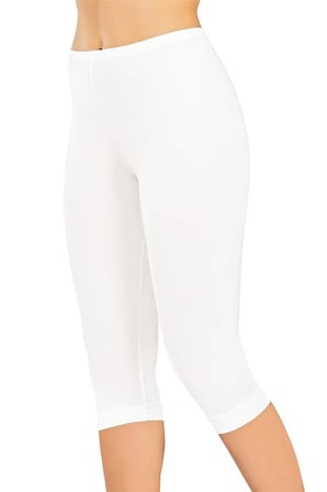Erdem Kadın Beyaz Kısa Tayt- 2481 2XL