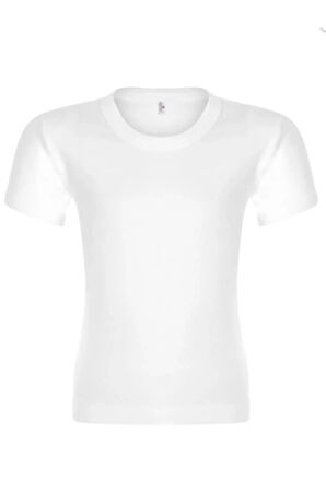 Beyaz Erkek Çocuk 0 Yaka Kollu Atlet-(3 ADET)