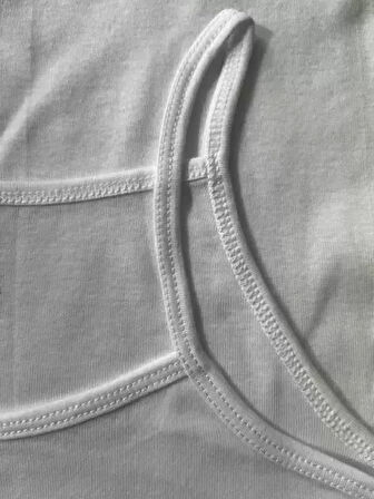 Yüksek Kalite İnce Askılı Kız Çocuk Pamuklu Ribana Atlet 3'lü Paket